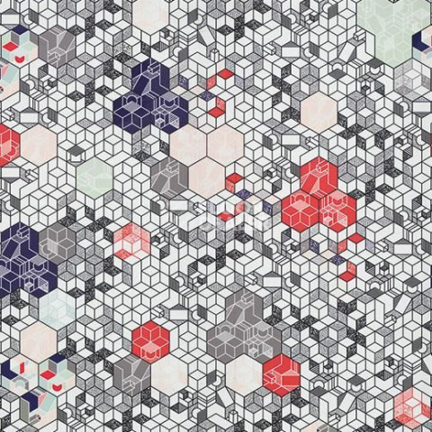 Линолеум Forbo Modul'up 19 dB Graphic 9307UP4319 pastel kubik фото 1 | FLOORDEALER